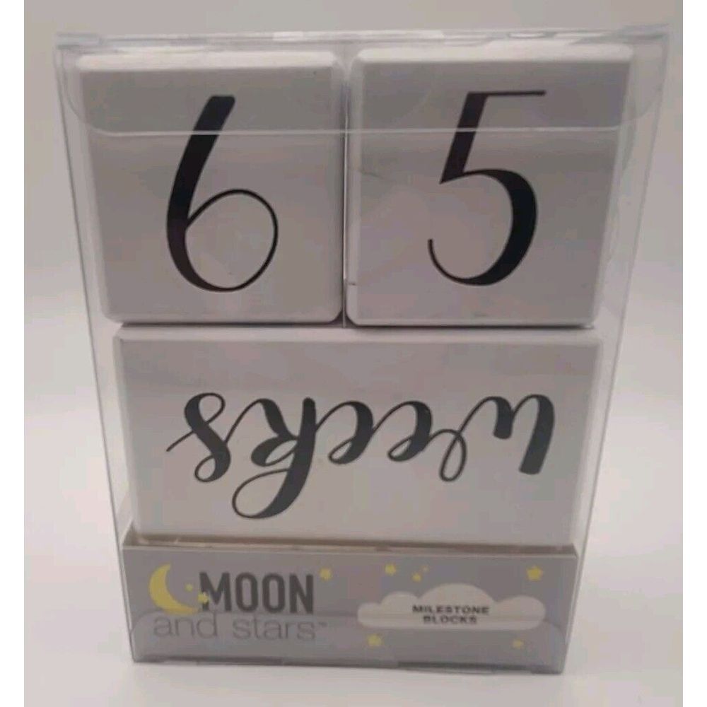 New Milestone Blocks-Moon & Stars - Picture 3 of 6